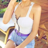 ホワイト | 【15957】フロントジップキャミ | SneepDip