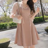 ピンク | 【17107】シフォンコンビワンピース	 | SneepDip