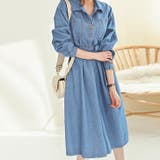 【17280】デニムシャツロングワンピース	 | SneepDip | 詳細画像2 