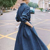 【17280】デニムシャツロングワンピース	 | SneepDip | 詳細画像4 