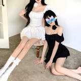 【17316】レースアップトップス＆ティアードスカート	 | SneepDip | 詳細画像2 