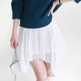 ホワイト | 【17336】レースリボンデザインスカート	 | SneepDip