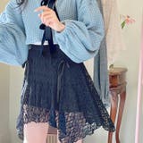 ブラック | 【17336】レースリボンデザインスカート	 | SneepDip