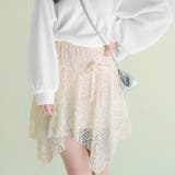 ベージュ | 【17336】レースリボンデザインスカート	 | SneepDip