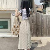 【17337】チェックロングスカート	 | SneepDip | 詳細画像4 