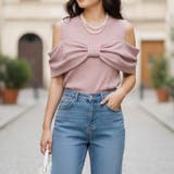 ピンク | 【17338】2WAYリボントップス | SneepDip