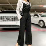 ブラック | 【17352】カジュアルオールインワン	 | SneepDip