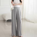 グレー | 【17355】フレアワイドパンツ	 | SneepDip