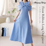 【17361】リボンオフショルロングワンピース	 | SneepDip | 詳細画像1 