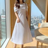 ライトグレー | 【17361】リボンオフショルロングワンピース	 | SneepDip