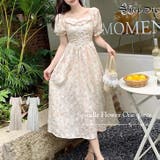 【17366】レースアップフラワーロングワンピース	 | SneepDip | 詳細画像1 