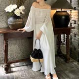 ホワイト | 【17400】オフショルベルトワンピース | SneepDip