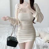 ベージュ | 【17470】ベアワンピース&ショートボレロ	 | SneepDip