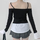 【17491】ドッキングシャツデザイントップス | SneepDip | 詳細画像2