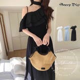 【17500】 シャーリングワンショルロングワンピース	 | SneepDip | 詳細画像1 