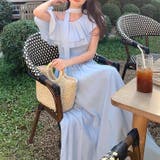 【17500】 シャーリングワンショルロングワンピース	 | SneepDip | 詳細画像14 