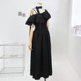 【17500】 シャーリングワンショルロングワンピース	 | SneepDip | 詳細画像5 