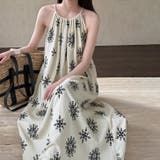 アイボリー | 【17503】エスニックロングワンピース | SneepDip