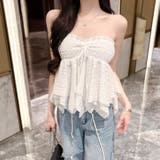 ホワイト | 【17509】シャーリングチューブトップ	 | SneepDip