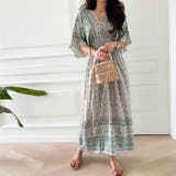 【17510】オリエンタルフラワーワンピース	 | SneepDip | 詳細画像3 