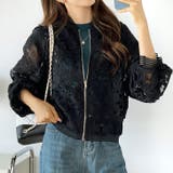 【17519】コード刺繍レースシアーブルゾン	 | SneepDip | 詳細画像2 