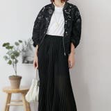 ブラック | 【17519】コード刺繍レースシアーブルゾン	 | SneepDip