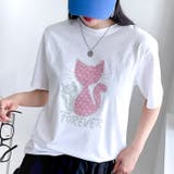 【17530】ラインストーンキャットTシャツ	 | SneepDip | 詳細画像2 