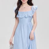 【17533】フリルショルダーロングワンピース	 | SneepDip | 詳細画像9 