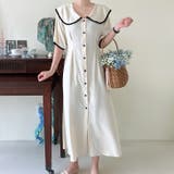 【17534】セーラーカラーロングワンピース	 | SneepDip | 詳細画像2 