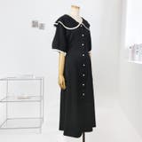 【17534】セーラーカラーロングワンピース	 | SneepDip | 詳細画像6 