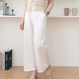 ホワイト | 【17535】ワイドイージーパンツ	 | SneepDip