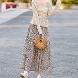 ベージュ | 【17538】ニュアンスロングスカート 	 | SneepDip