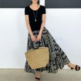 ブラック | 【17538】ニュアンスロングスカート 	 | SneepDip