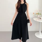 ブラック | 【17542】ホルターネックキャミ＆スカートSET	 | SneepDip