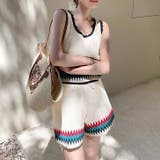 アイボリー | 【17545】ボヘミアンタンク＆ショートパンツ	 | SneepDip