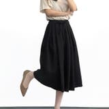 ブラック | 【17546】タックワイドパンツ	 | SneepDip