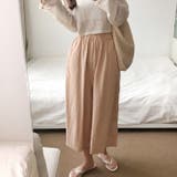 ベージュ | 【17548】ワイドガウチョパンツ	 | SneepDip