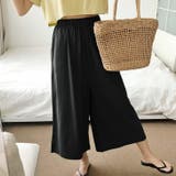 ブラック | 【17548】ワイドガウチョパンツ	 | SneepDip