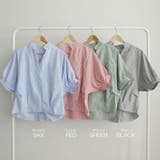 【17549】バルーンスリーブストライプブラウス	 | SneepDip | 詳細画像11 