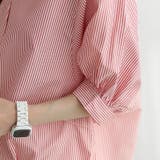 【17549】バルーンスリーブストライプブラウス	 | SneepDip | 詳細画像3 