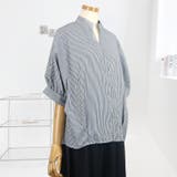 【17549】バルーンスリーブストライプブラウス	 | SneepDip | 詳細画像6 