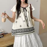 【17551】レトロエスニックブラウス	 | SneepDip | 詳細画像3 