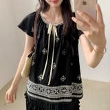 【17551】レトロエスニックブラウス	 | SneepDip | 詳細画像4 