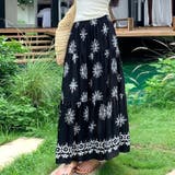 ブラック | 【17556】エスニックロングスカート	 | SneepDip