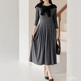 グレー | 【17565】とろみプリーツワンピース	 | SneepDip