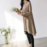 ベージュ | 【17566】アシメプルオーバーチュニック	 | SneepDip