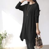 ブラック | 【17566】アシメプルオーバーチュニック	 | SneepDip