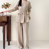 【17567】長袖ブラウス&パンツSET | SneepDip | 詳細画像2 