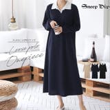 【17568】バイカラーポロシャツワンピース	 | SneepDip | 詳細画像1 