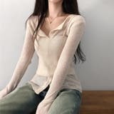 ベージュ | 【17571】ニットビスチェ&カーディガン | SneepDip